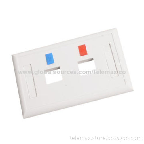 2-port 120 Style Faceplate